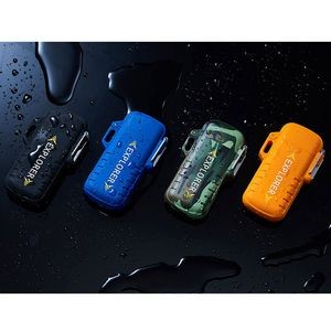 Round Angle Waterproof Dual Arc Lighter With Pop Up Lid 4