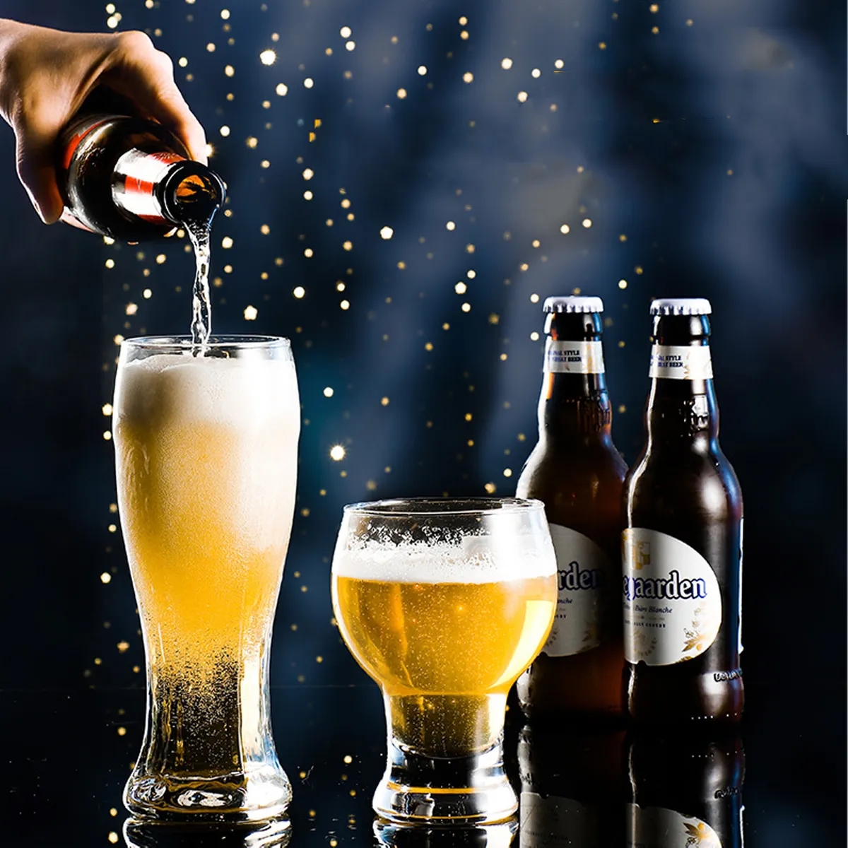 18.6oz. Curved Solid Glassware Craft Beer Pilsner Glasses 2