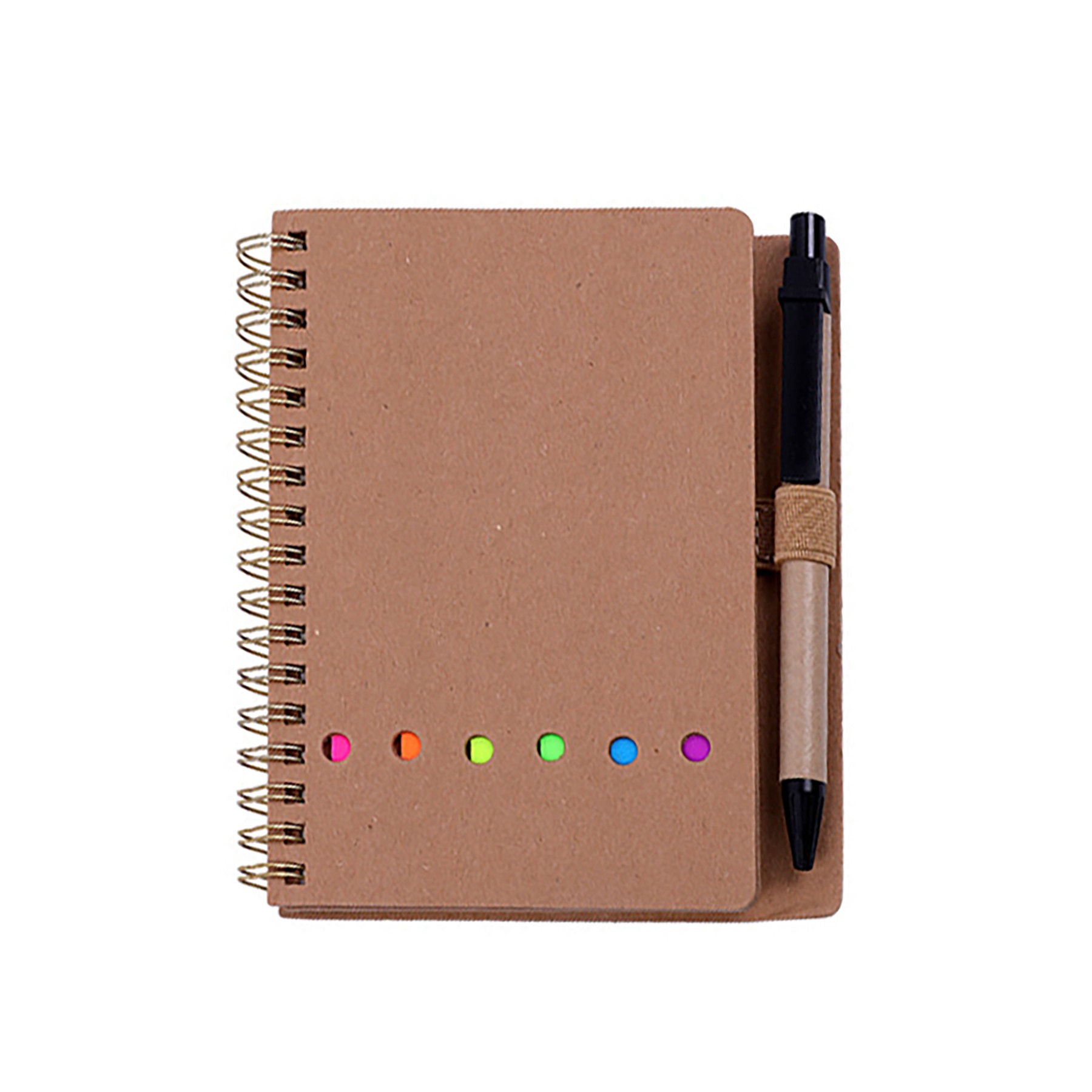 Spiral Notebook With Sticky Notes 2