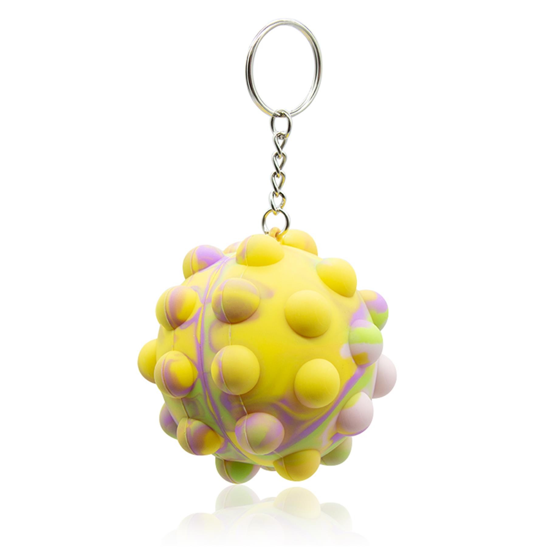 Push Bubble Squeeze Ball Toy Key Chain 5