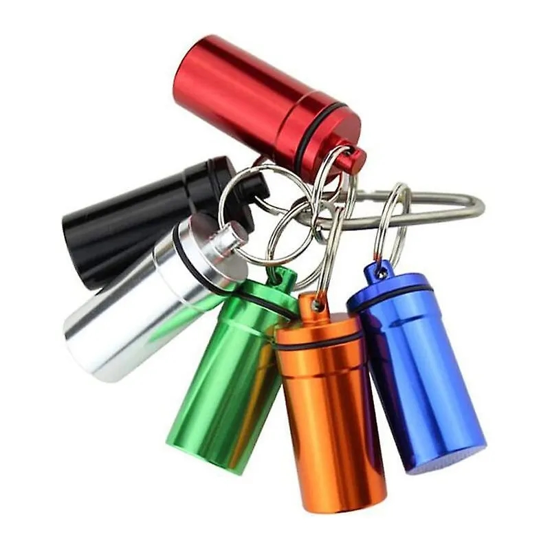 Waterproof Aluminum Pill Box Keychain 7
