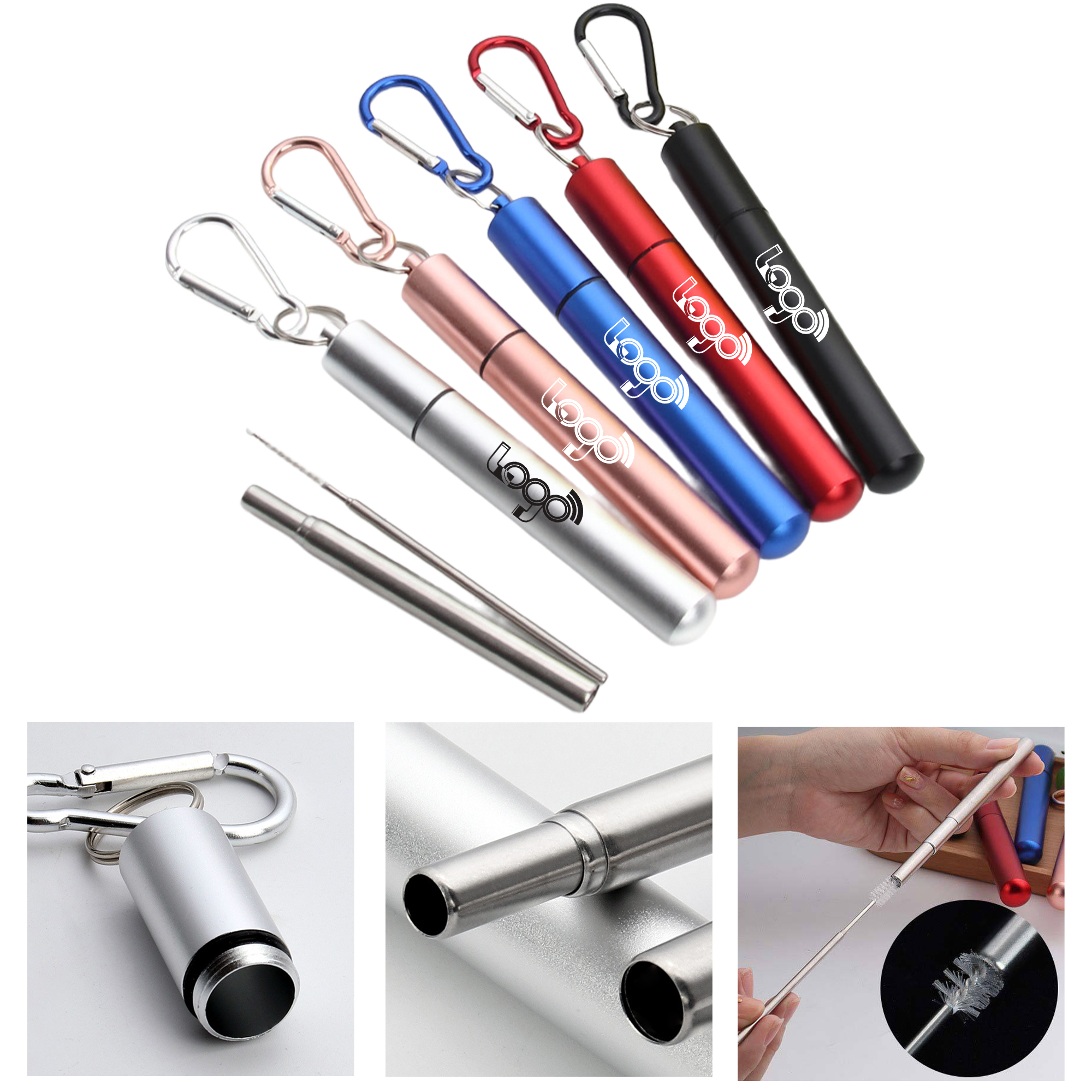 Portable Stainless Steel Telescopic Straw 2