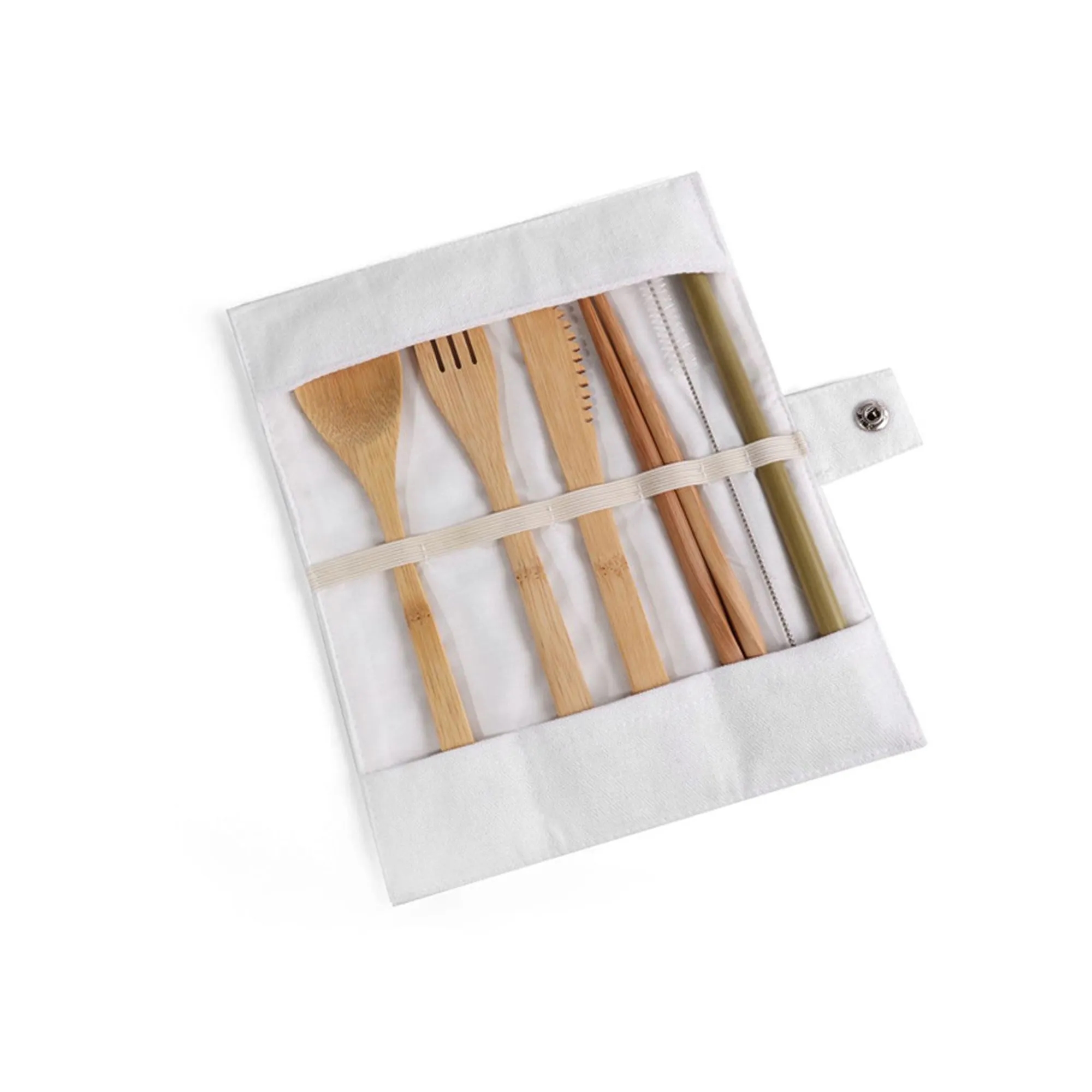 7-Piece Bamboo Travel Utensil Set 6