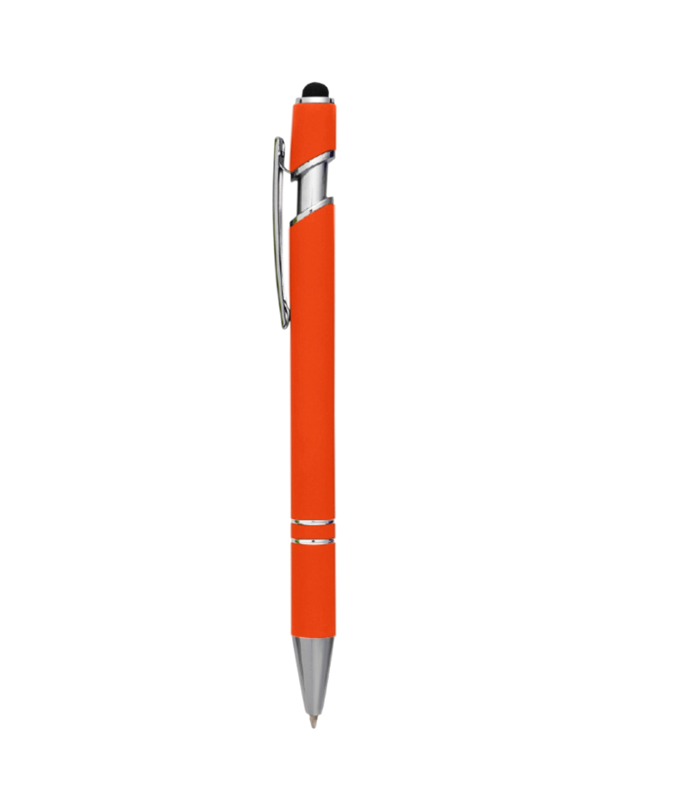 Union Printed - Tropical Colors Jenny Stylus Satin Soft Touch Click Metal Pen 6