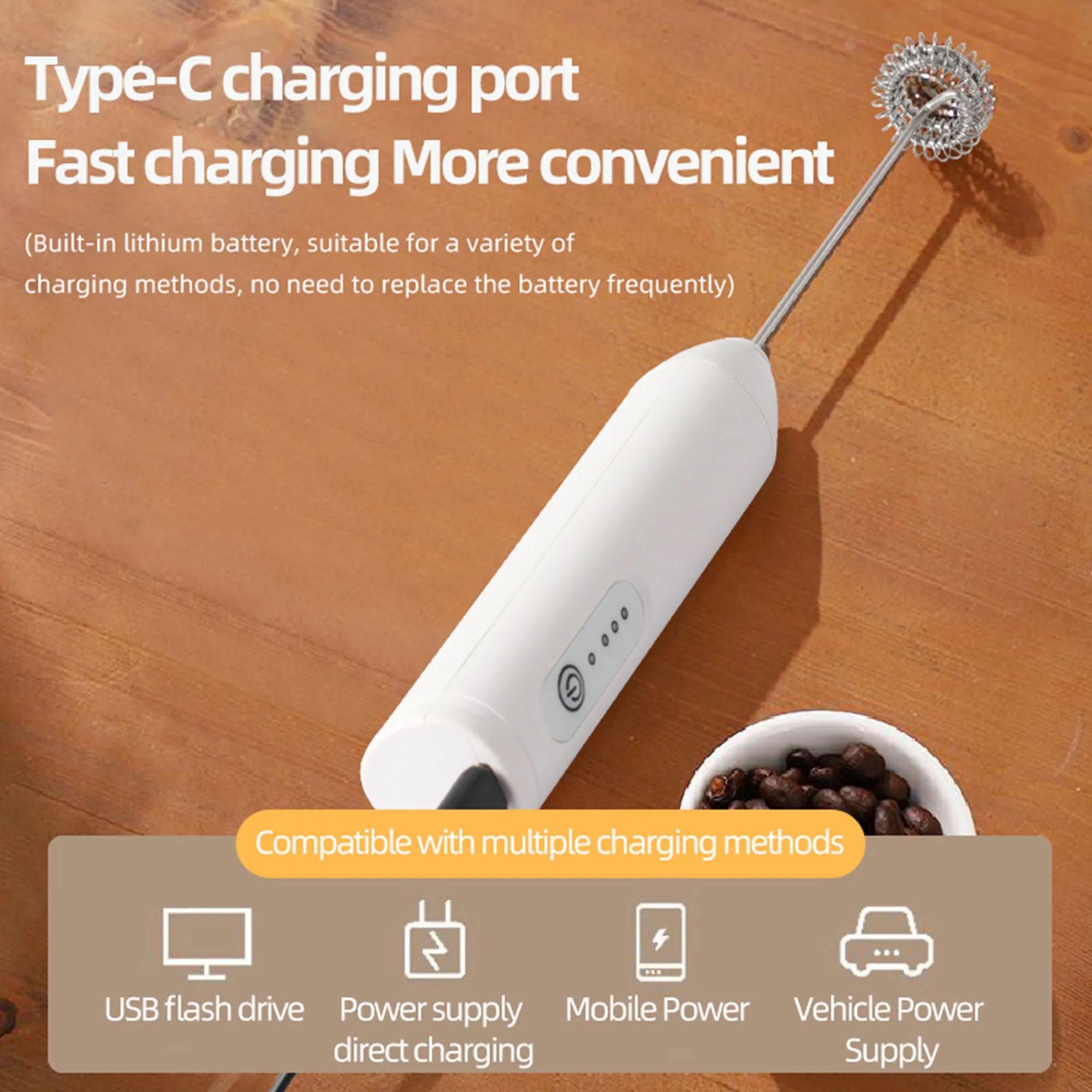 Premium Electric Handheld Milk Frother 11
