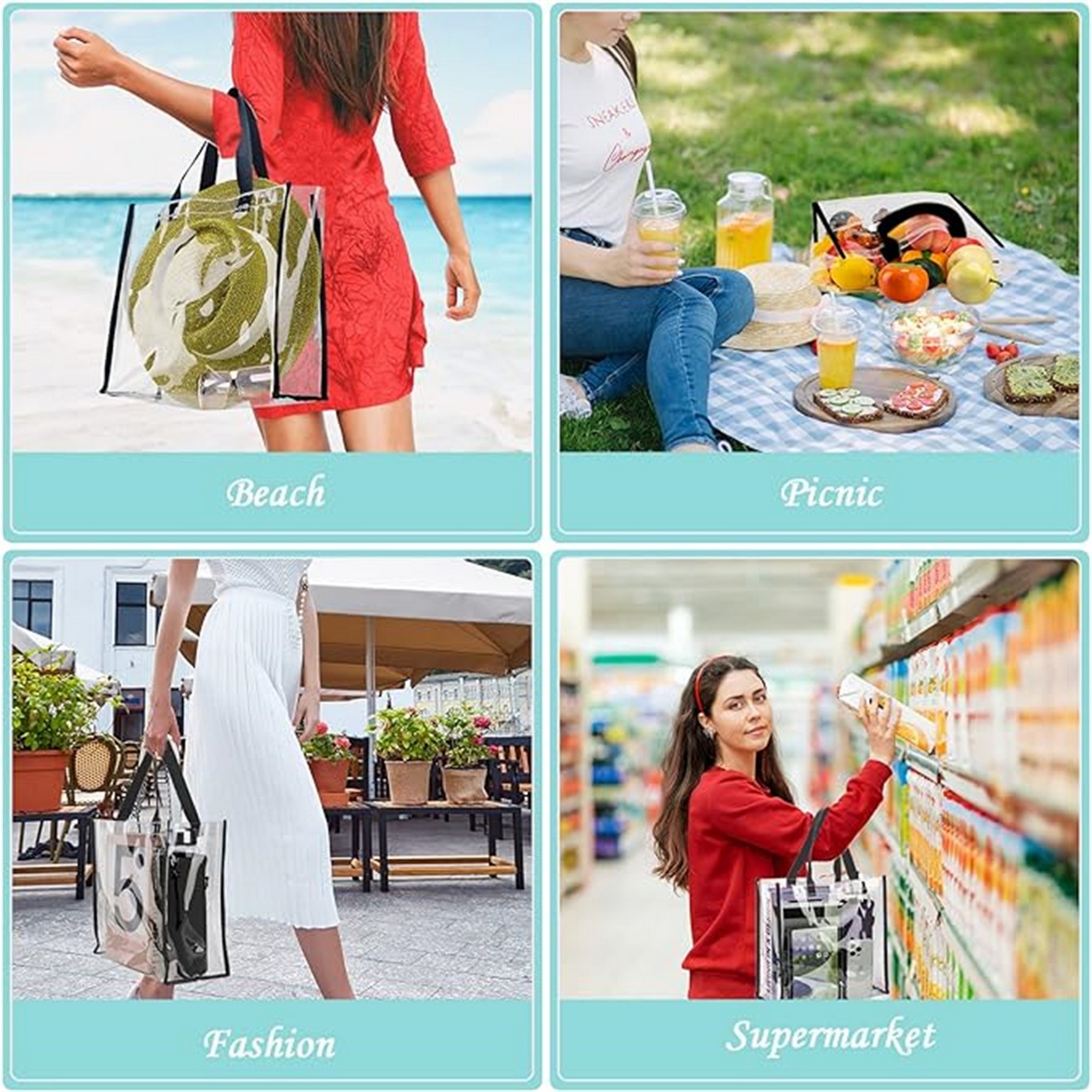 Clear Tote Bag with Handle 8