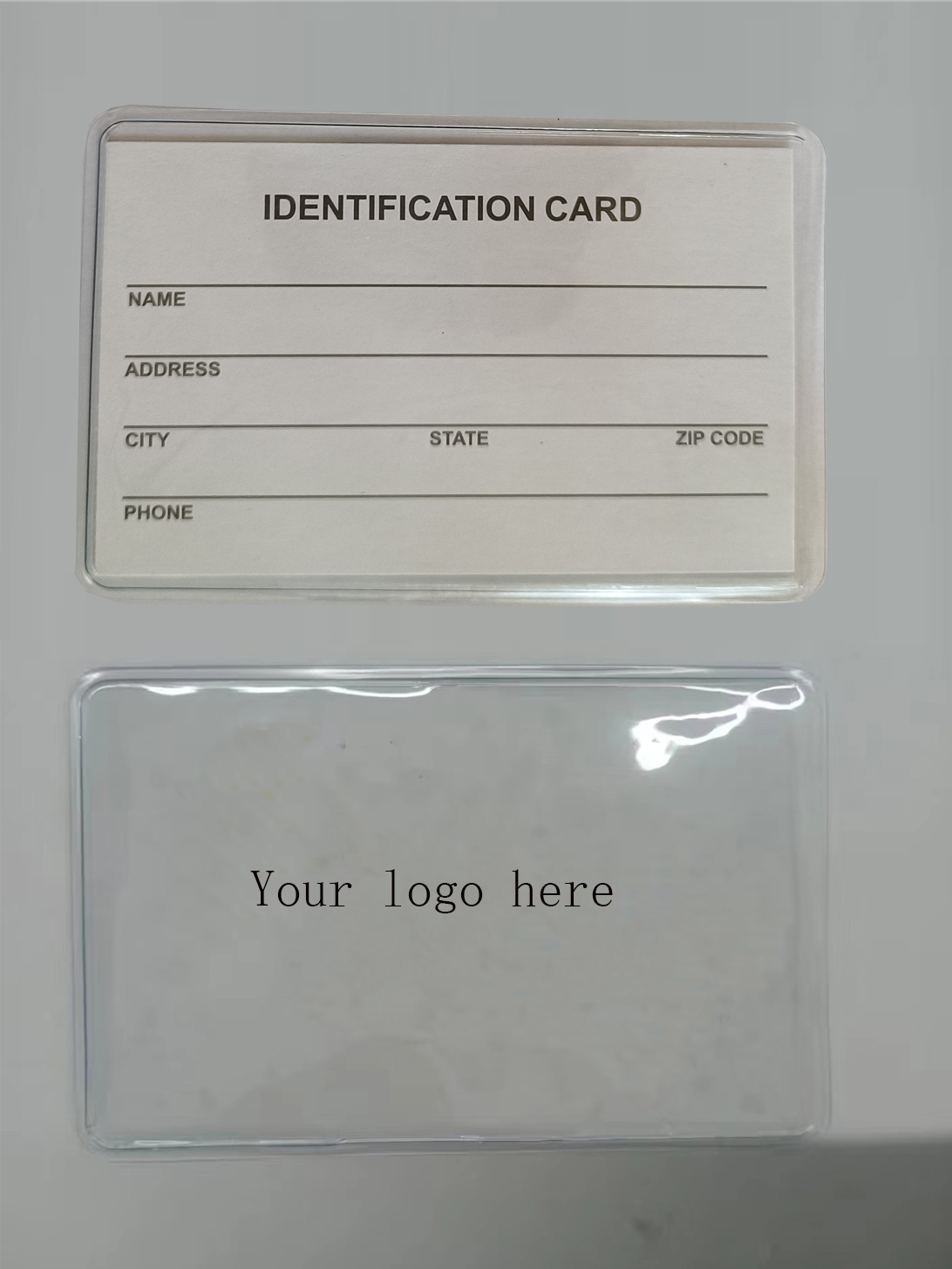 Clear Card Holder 1