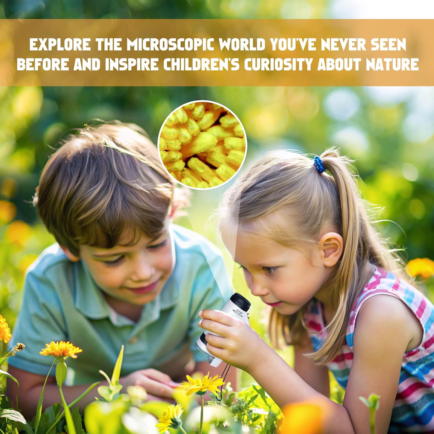 Portable Microscope for Kids 60x-180x 4