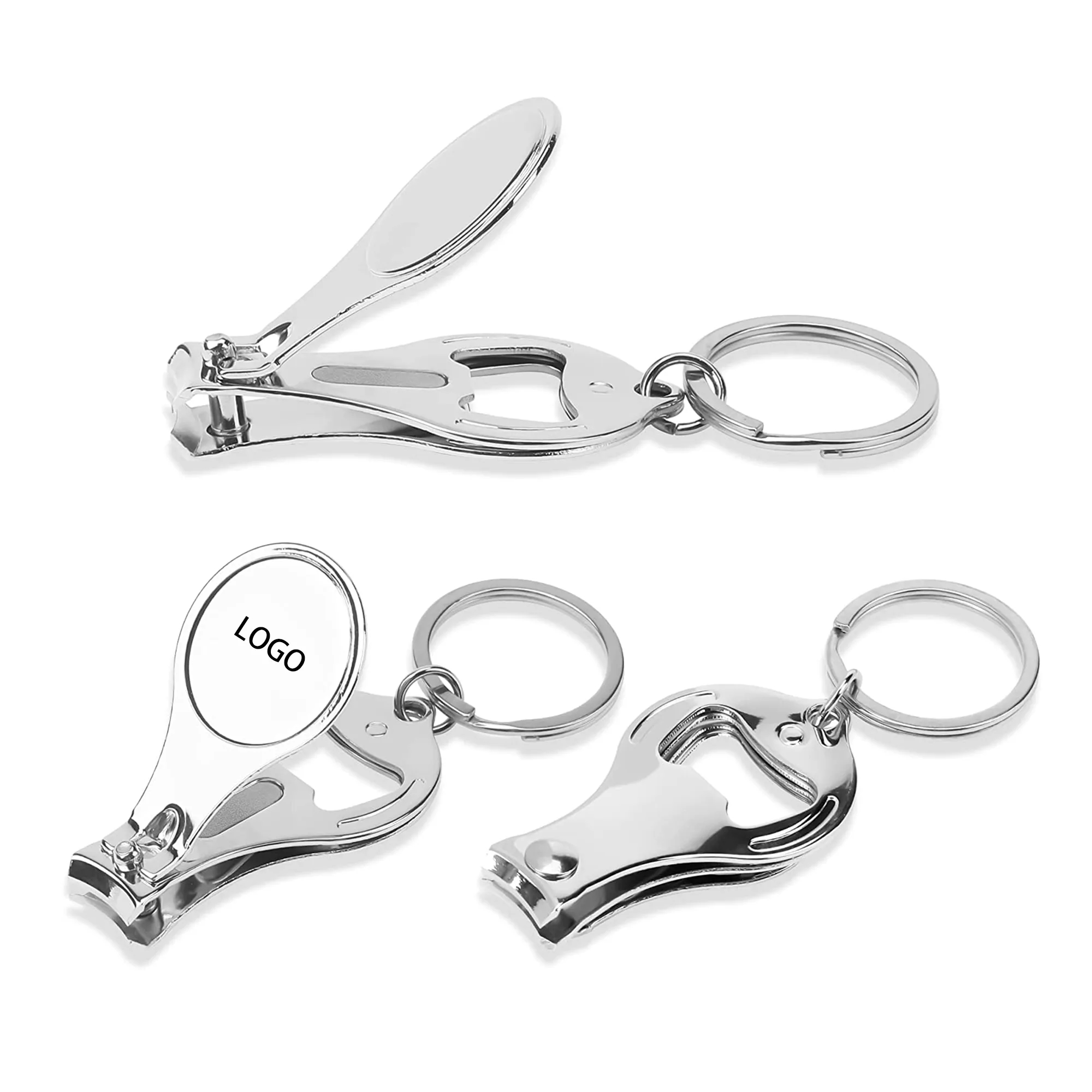 MOQ 50pcs Stainless Steel Multifunctional Nail Clippers 3