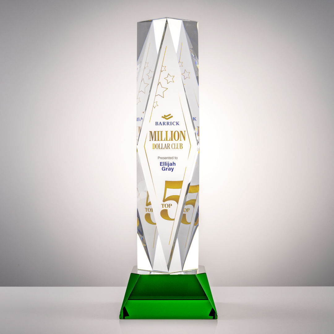 President VividPrint™ Award on Base - Green 7