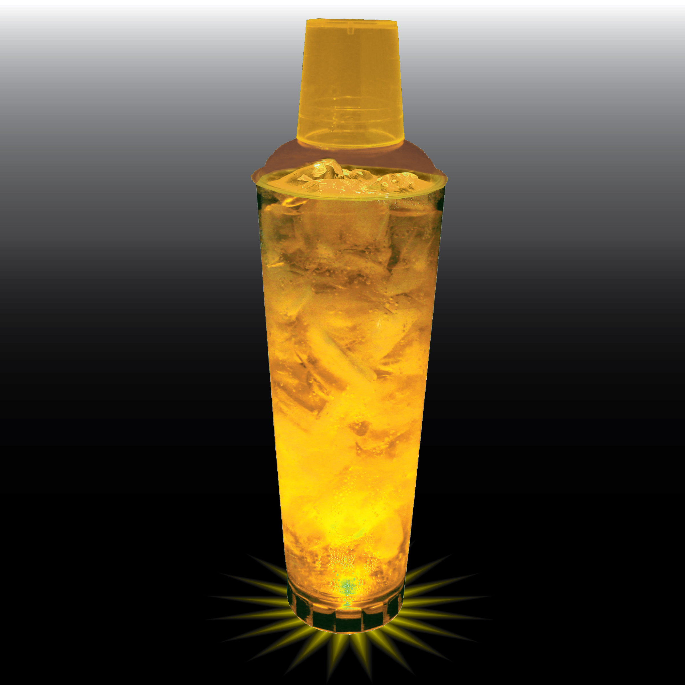 24oz Single Light 3 Piece Large Volume Plastic Cocktail Shaker 10