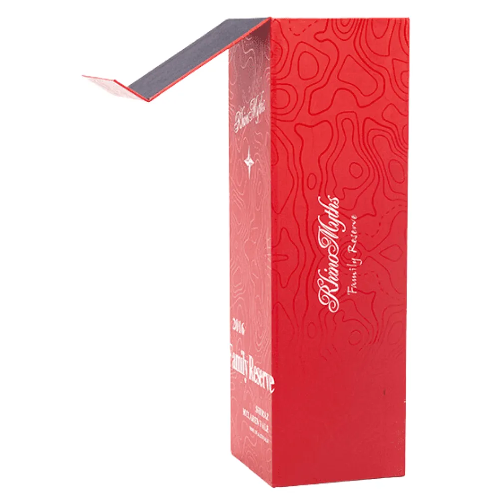 1-Bottle Red Carboard Wine Gift Box 4