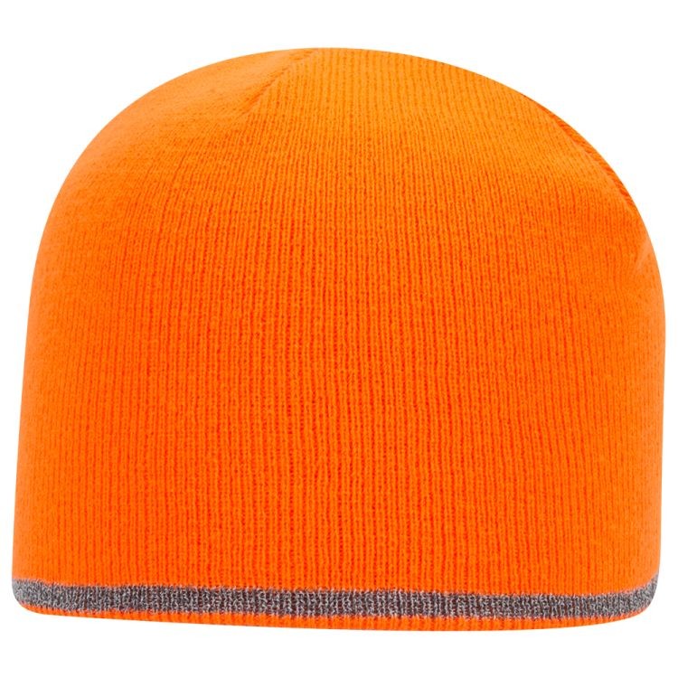 OTTO CAP 9" Classic Knit Beanie w/ Reflective Stripe 12
