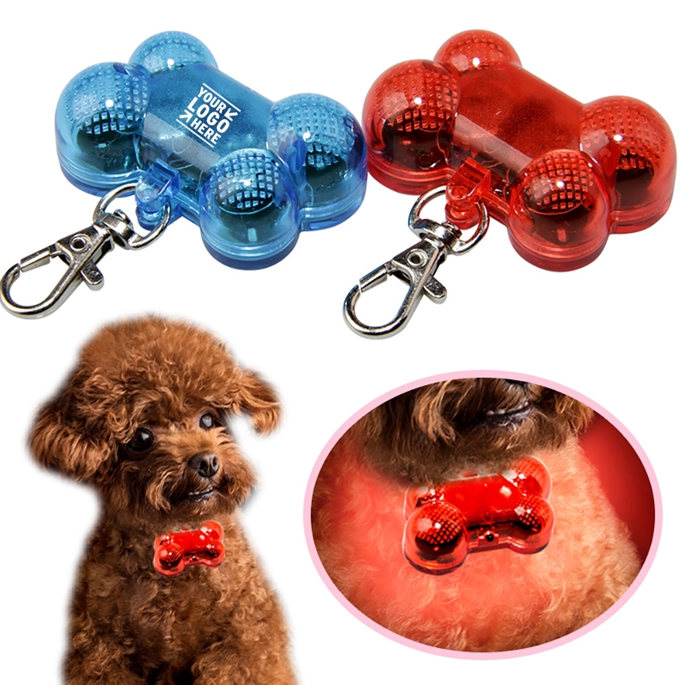 Bone Shape Pet Collar Led Tag 4