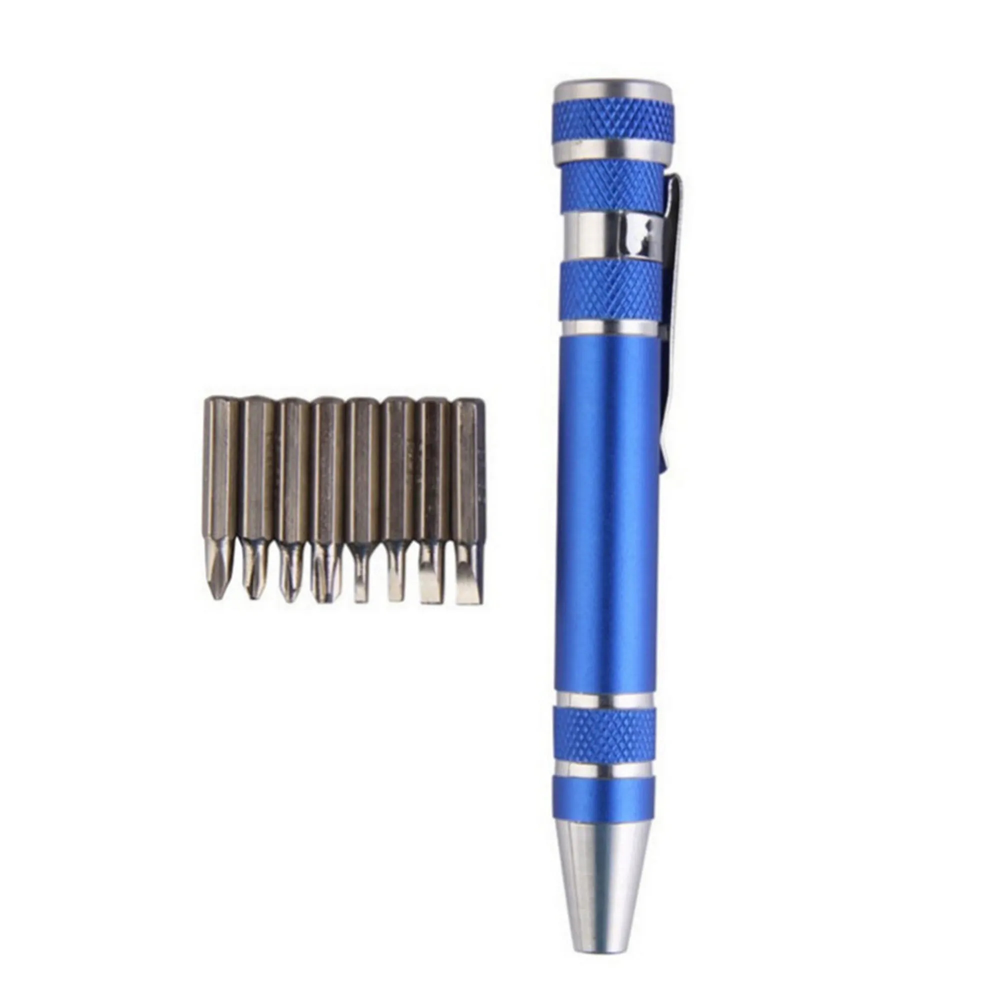 Aluminum Alloy 8 in 1 Pocket Mini Screwdriver Pen 2