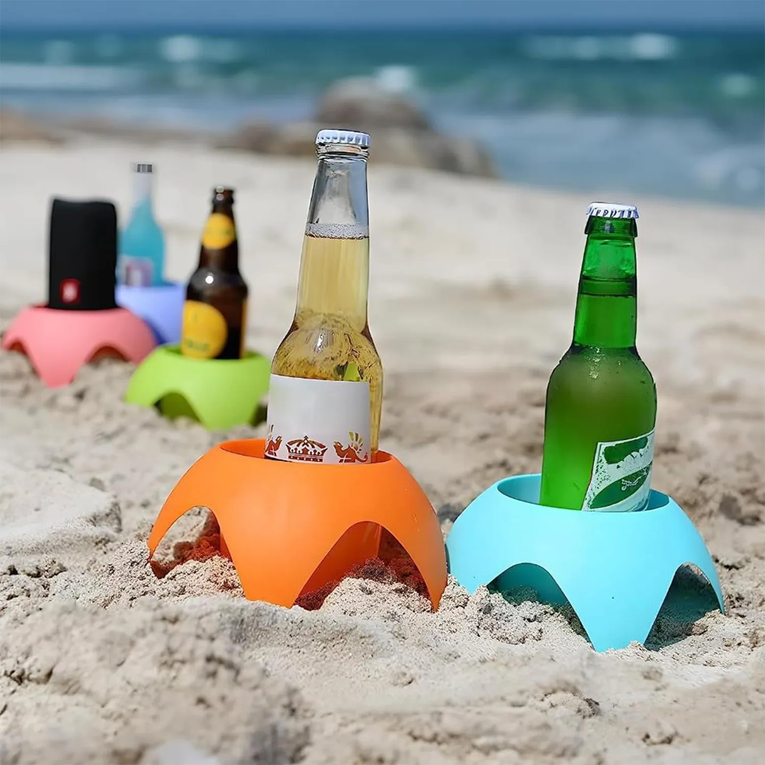 Portable beach beer and beverage holder 5