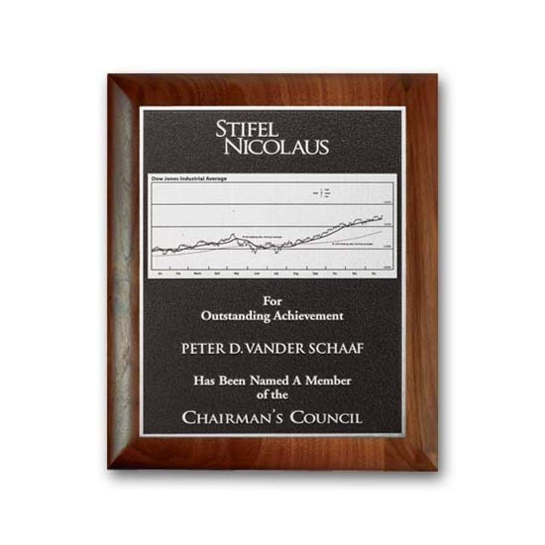 Photocast Plaque - Walnut Rolled Edge 3