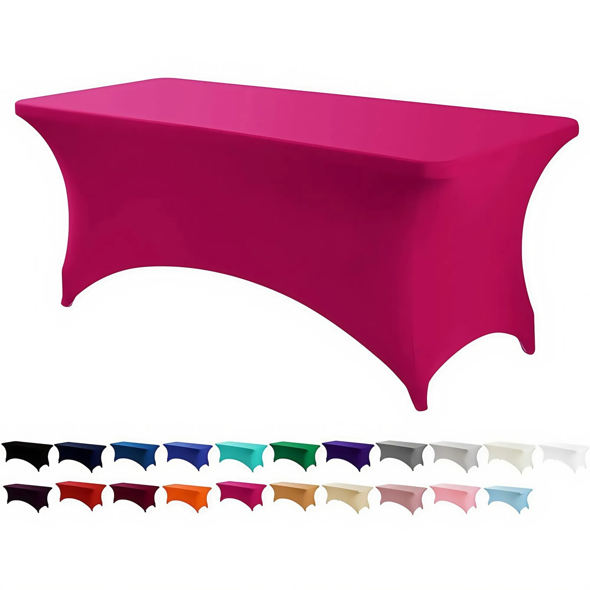 6FT Elastic Fitted Tablecloth 18