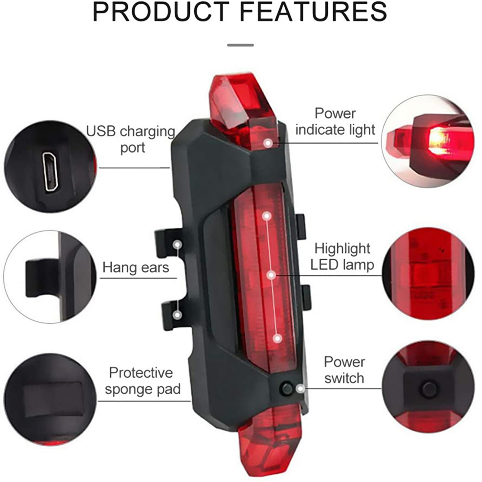 Waterproof Bike Tail Light 1