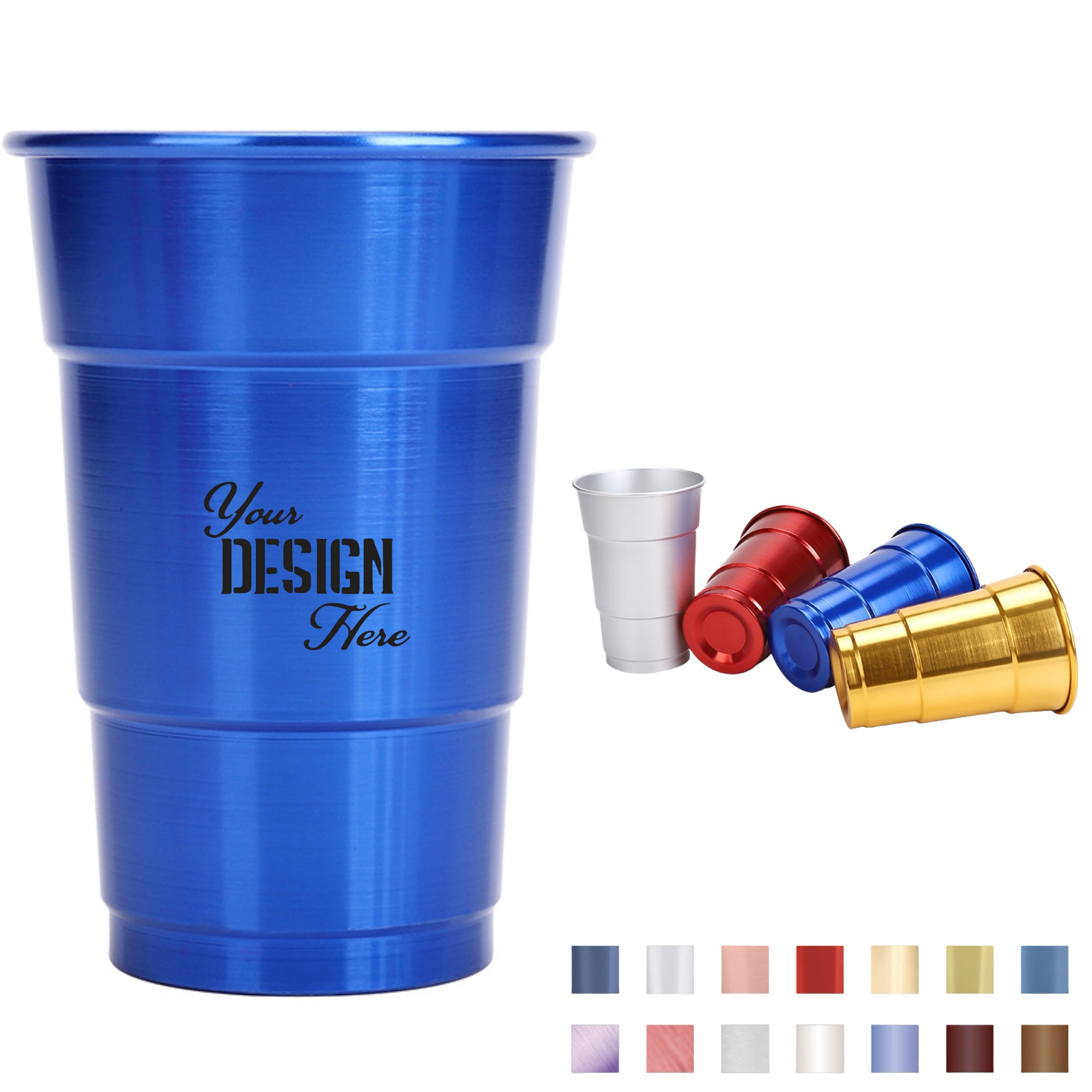 16 oz Recyclable Aluminum Pint Cup 2