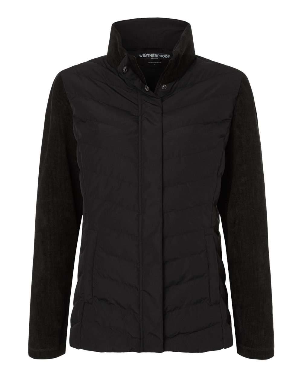 Women's Mixed Media Chevron Jacket - W26719 9