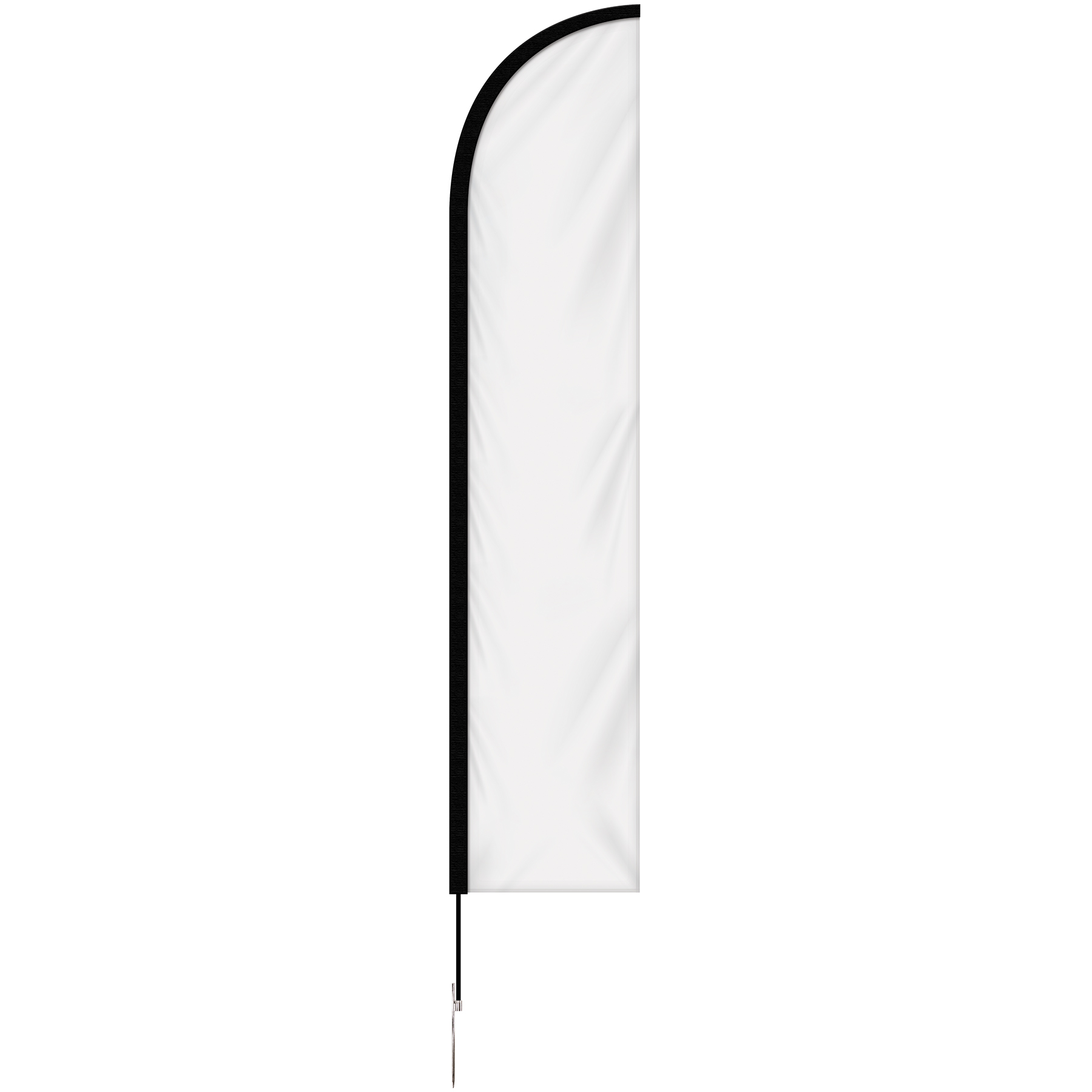 10' Single Reverse Portable Half Drop Banner w/Hardware Set 6