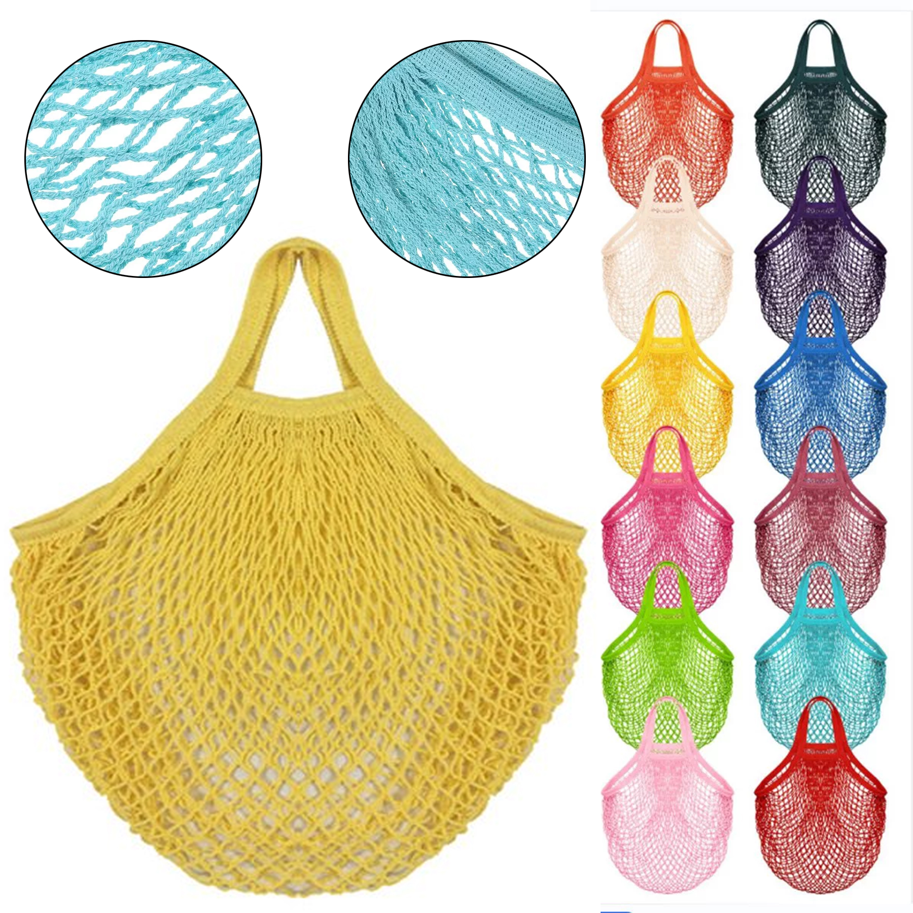Cotton Mesh Grocery Bags, custom tote bag with logo imprint 1