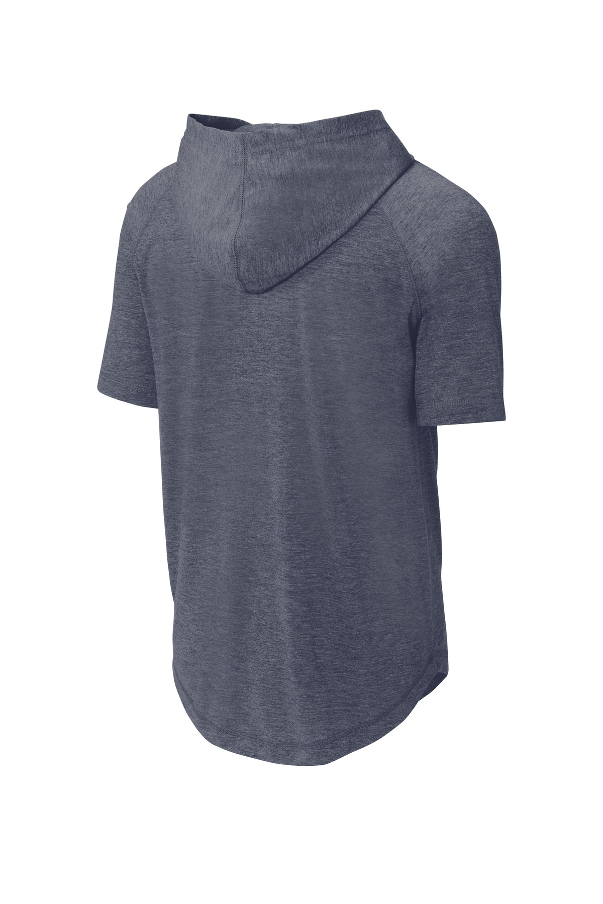 Sport-Tek PosiCharge Tri-Blend Wicking Short Sleeve Hoodie. ST404 1