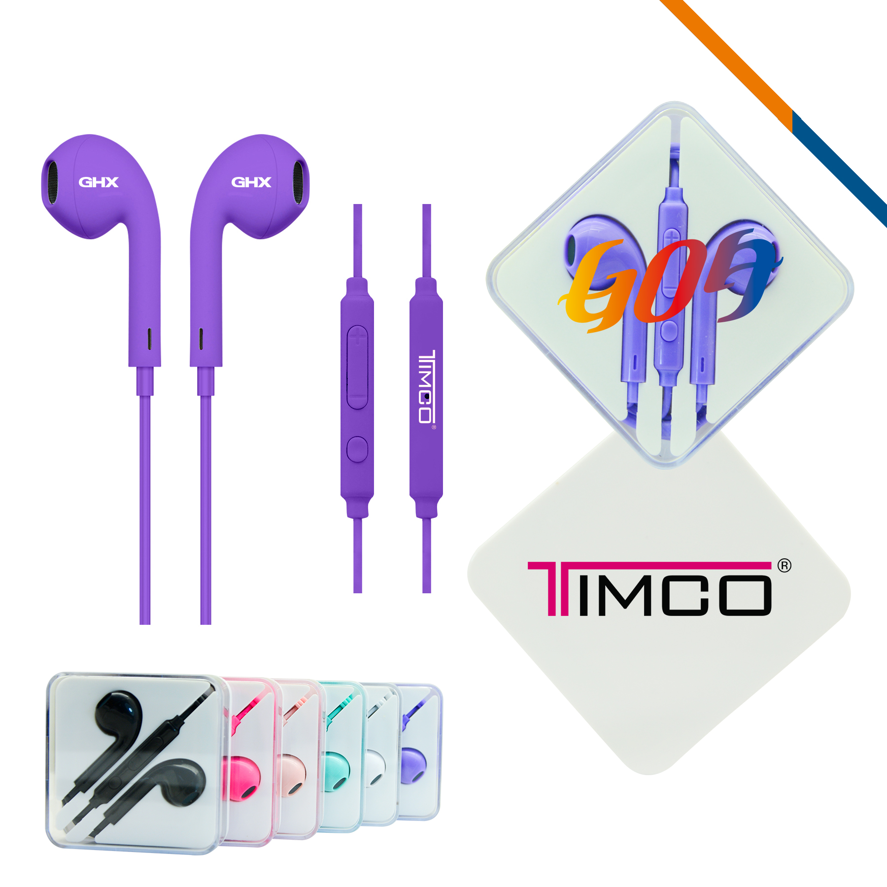 3.5mm Rhombus Wired EarBuds 4