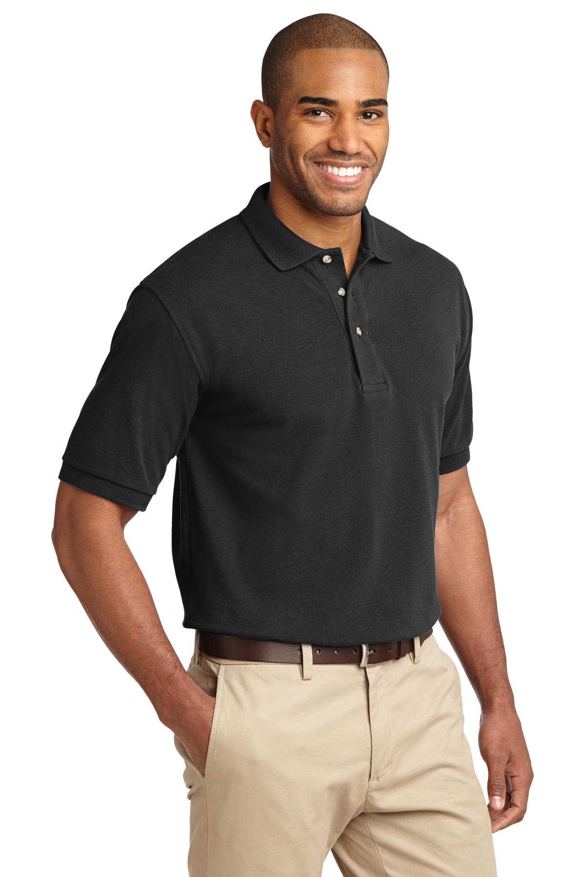 Tall Heavyweight Cotton Pique Polo