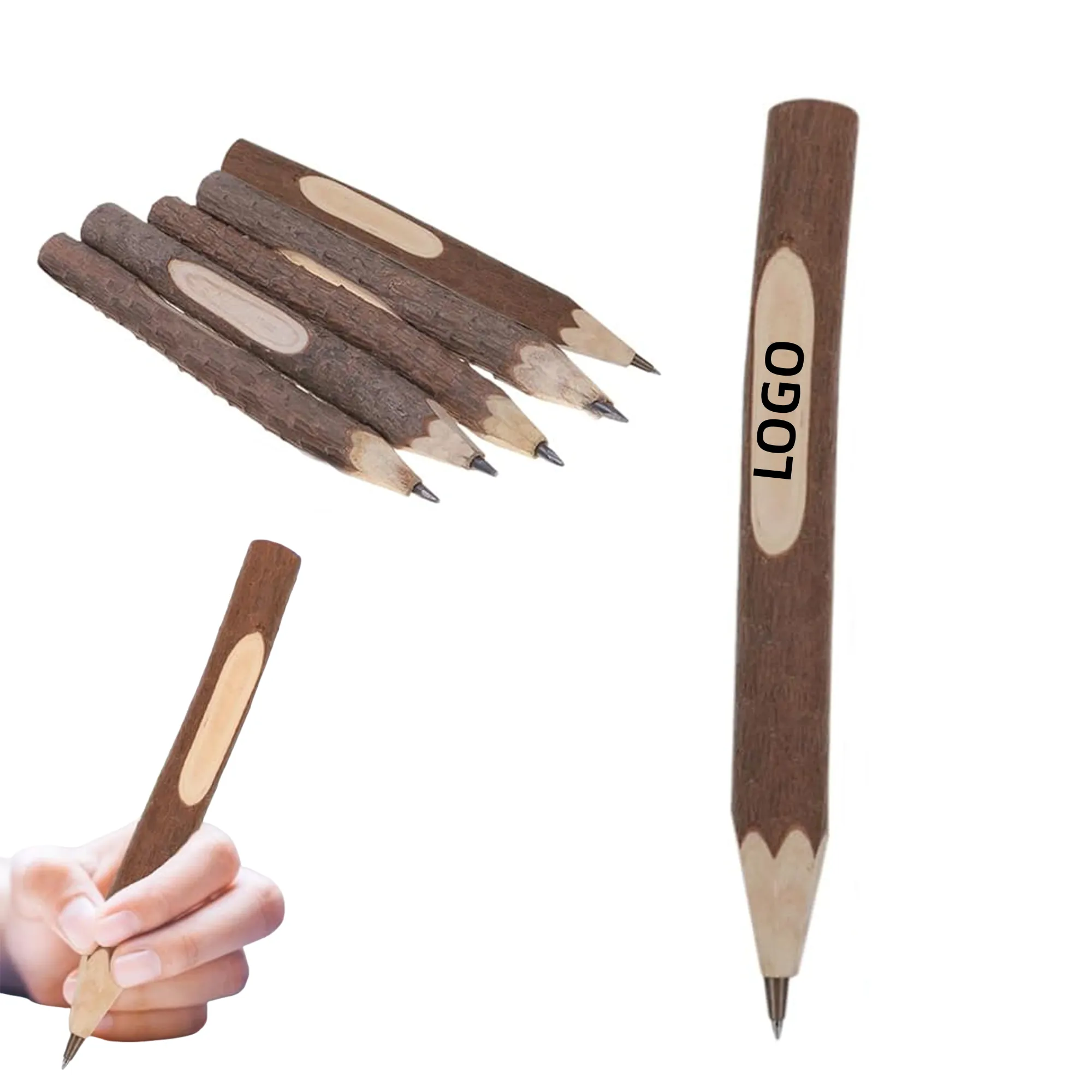 MOQ Wooden Chunky Pencils Ergonomic Writing Drawing Tools 2