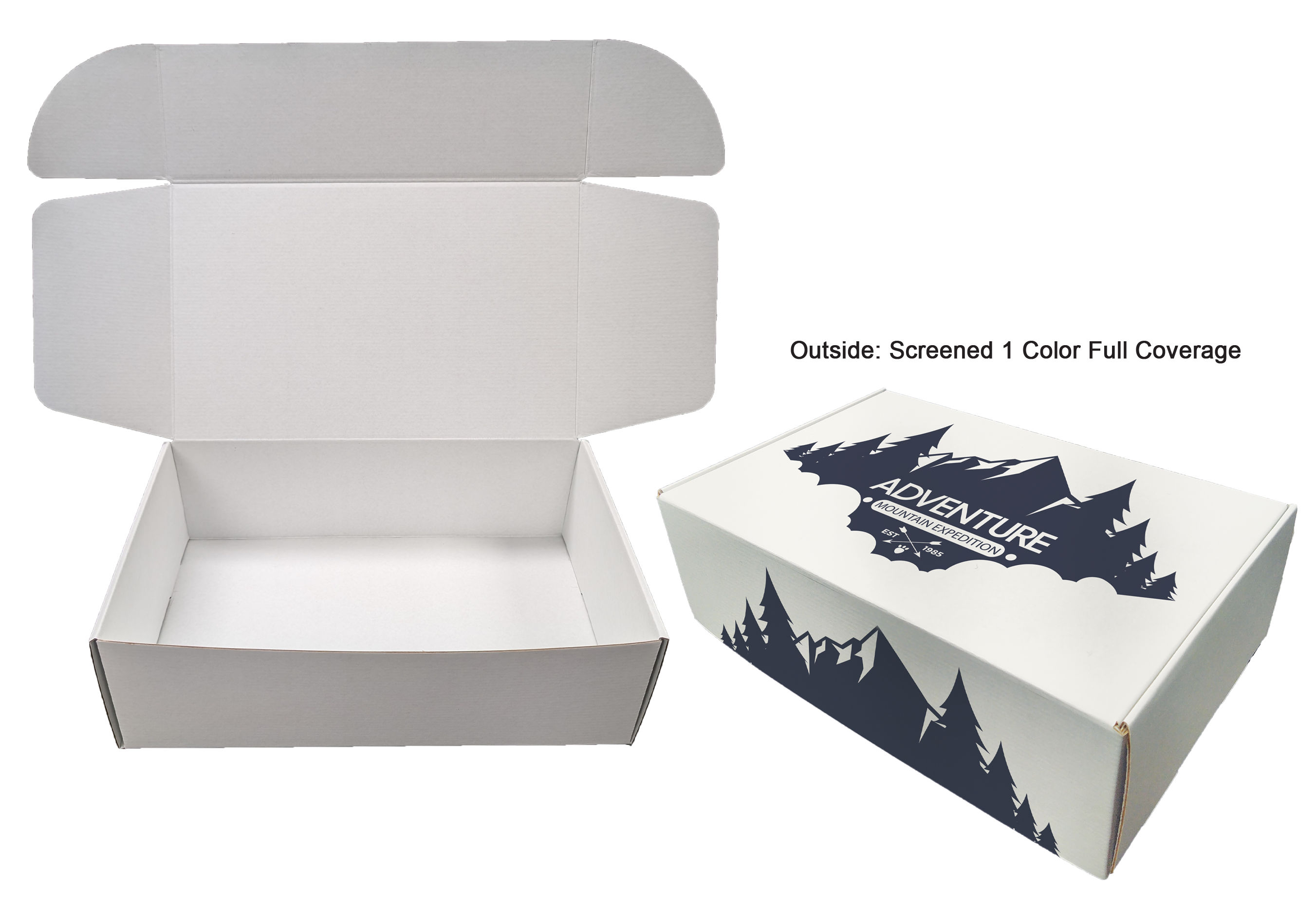 16 1/2" x 10" x 5" - E-Flute Outside Tuck Box 2