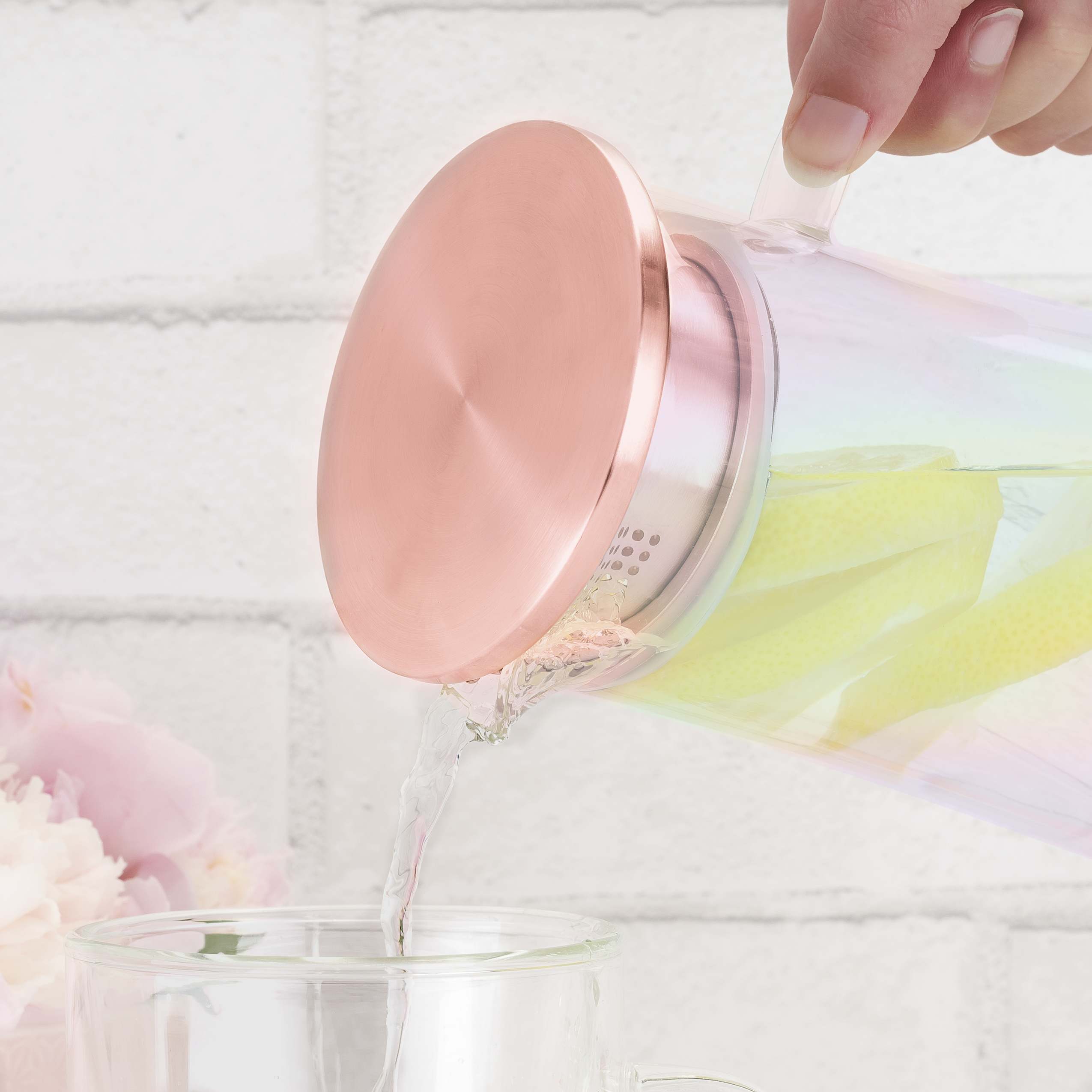 Pinky Up® Charlie Glass Iced Tea Carafe 16