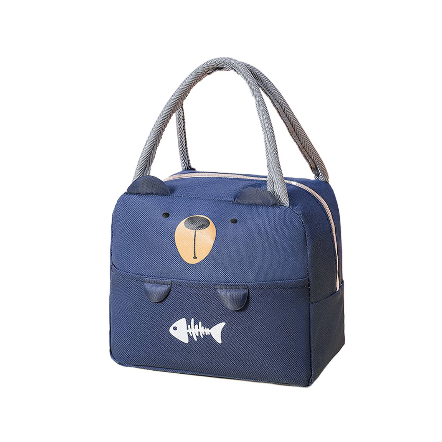 Large Capacity Portable Oxford Insulated Lunch Tote Bag 3