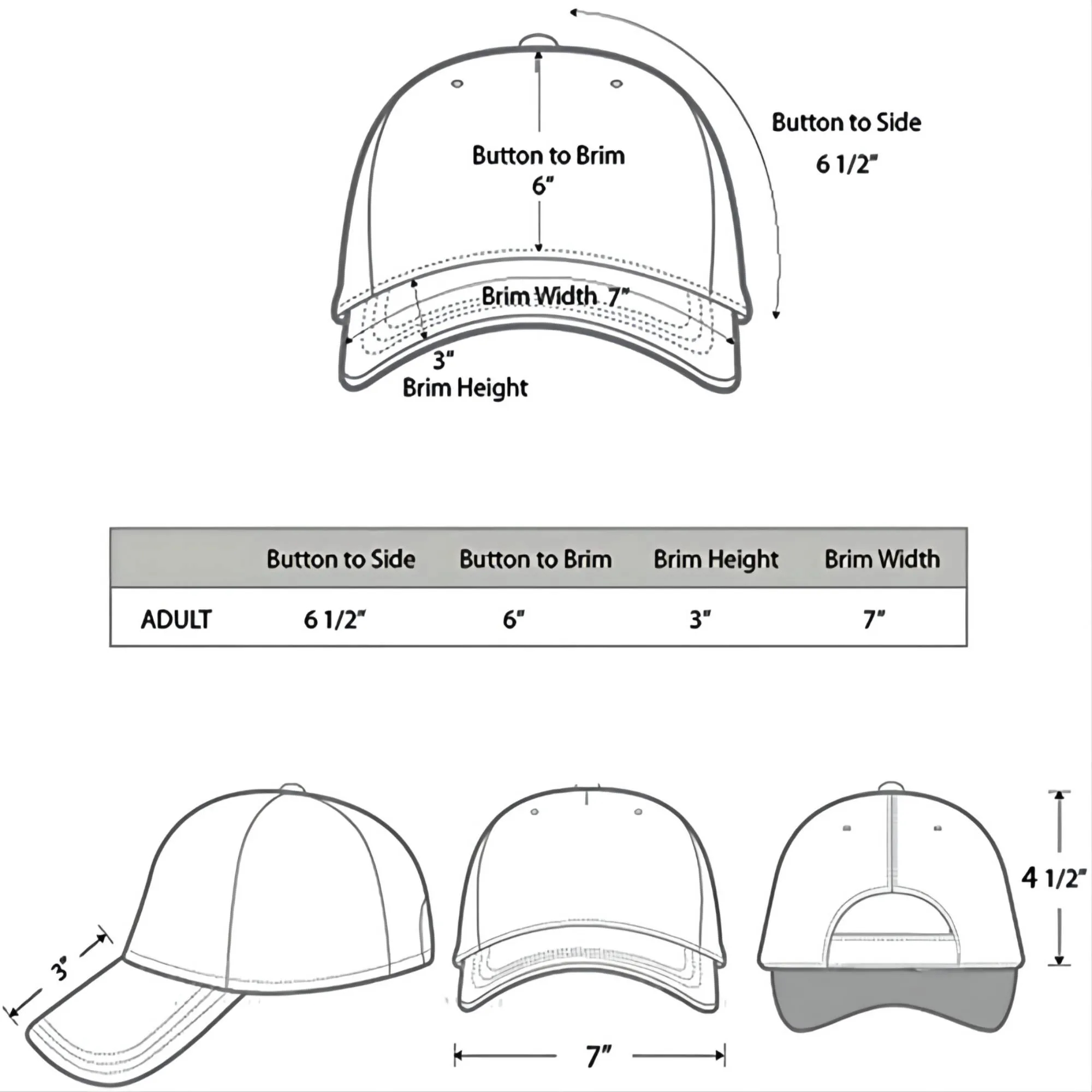 Cotton Baseball Cap with Adjustable Strap MOQ 100PCS 2