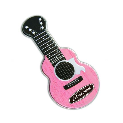 Pink Acoustic Guitar Shaped Mint Tin 6