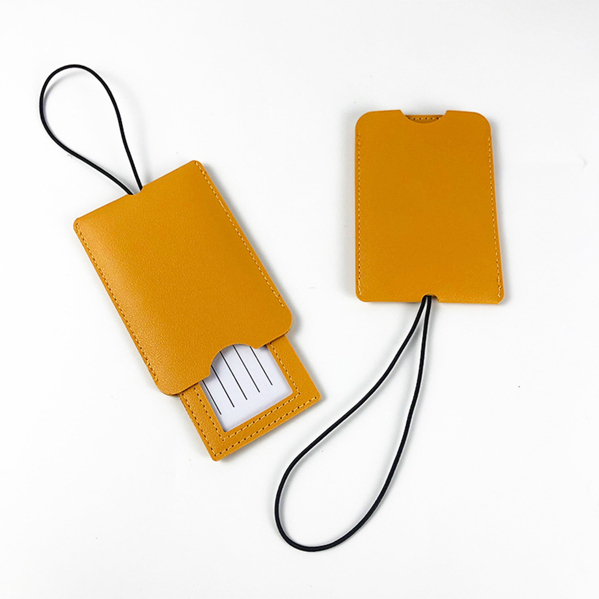 PU Leather Luggage Tag with Elastic Strip 9