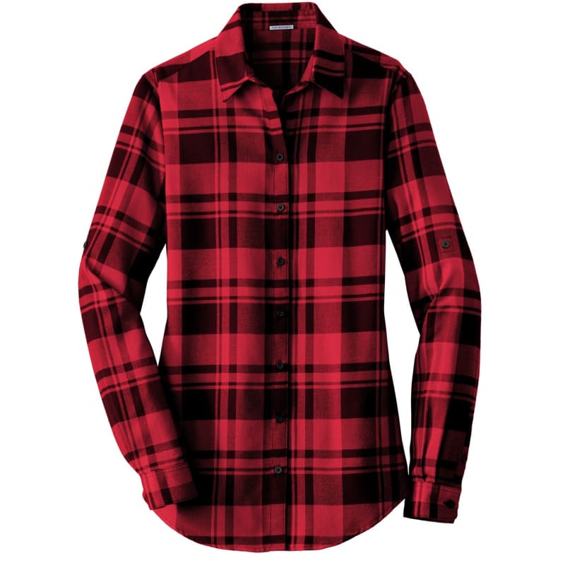 Port Authority Ladies Plaid Flannel Tunic . 23