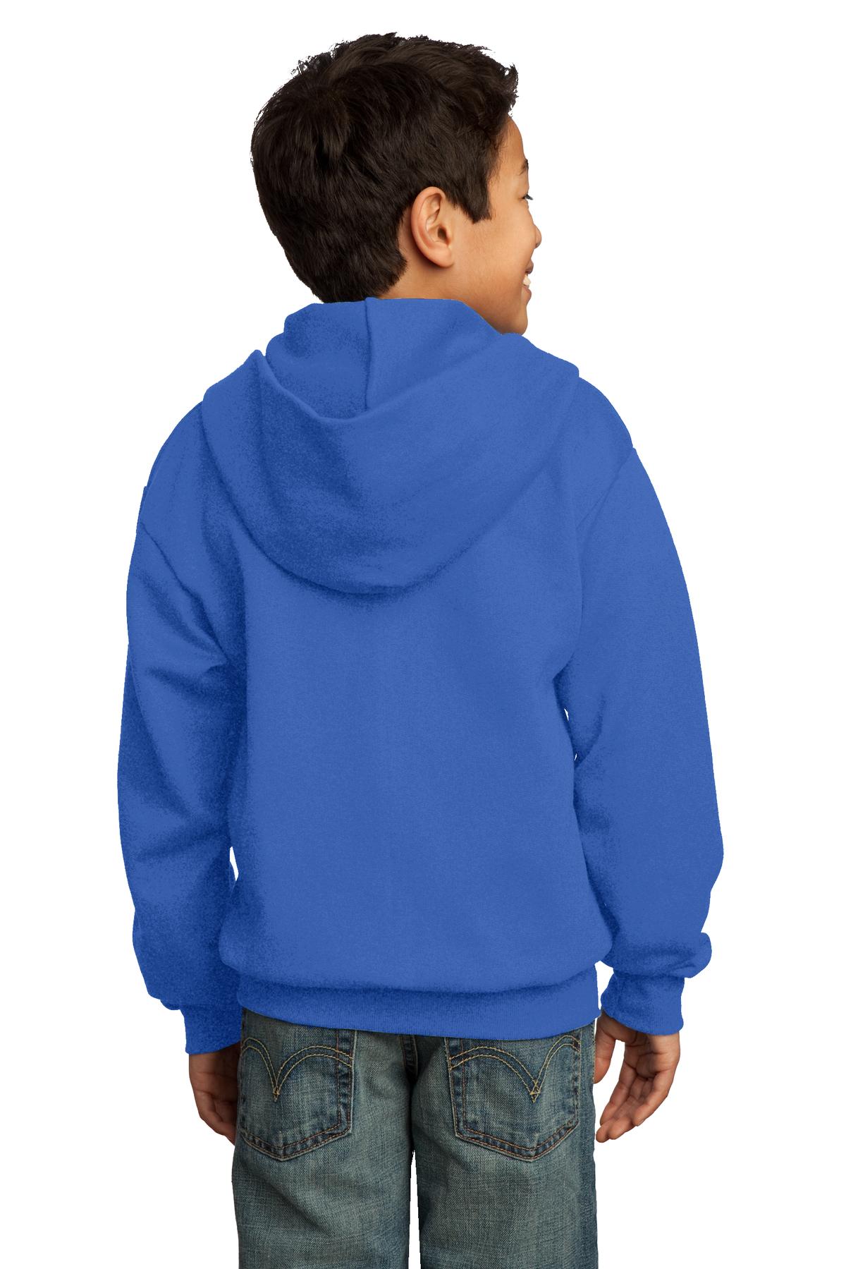 Port & Company® Youth Core Fleece Full-Zip Hooded Sweatshirt 4