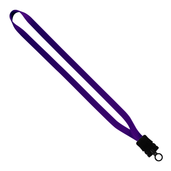 1/2" Smooth Nylon Lanyard with Snap-Buckle Release & O-Ring 27