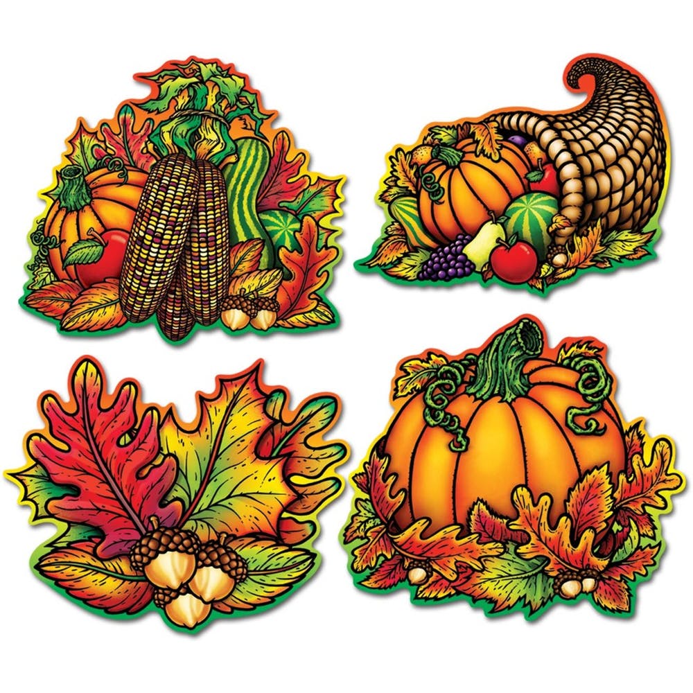 Thanksgiving Cutouts - 4 Pack 2