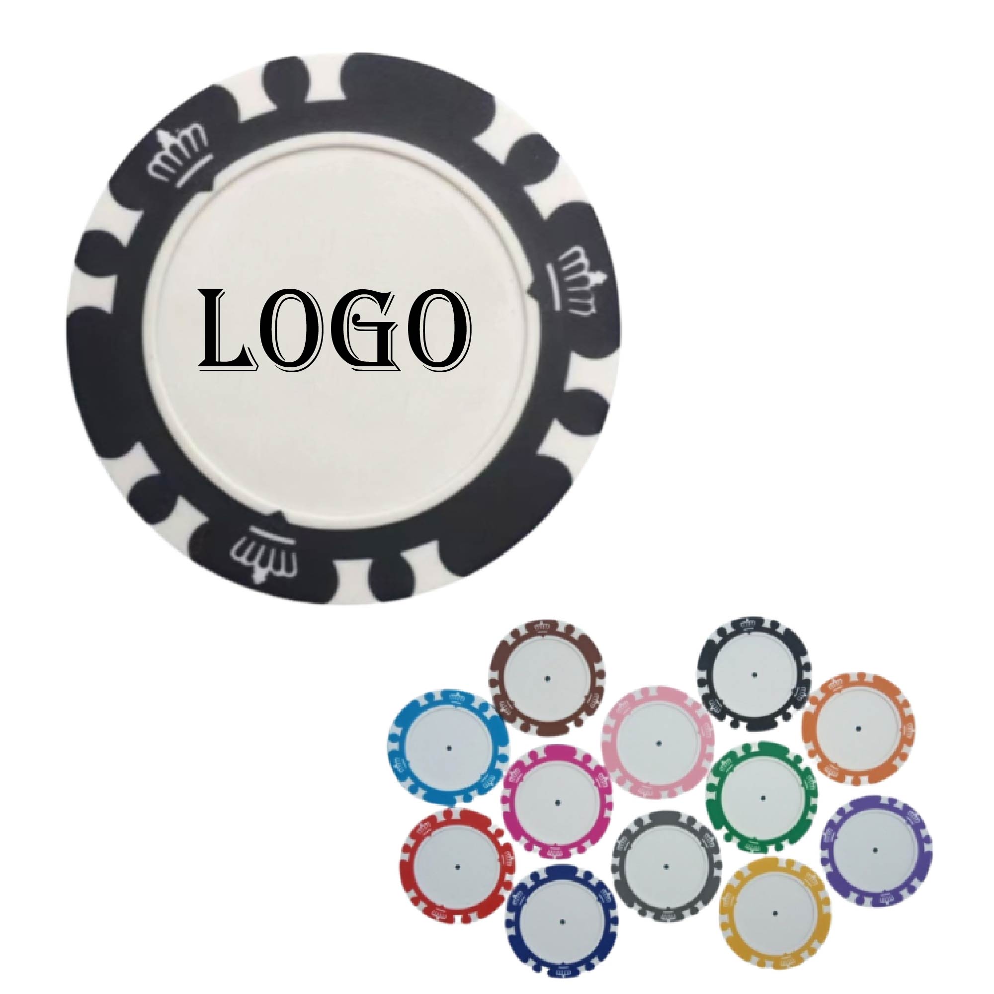 MOQ 20pcs Composite Clay Gaming Chips 2