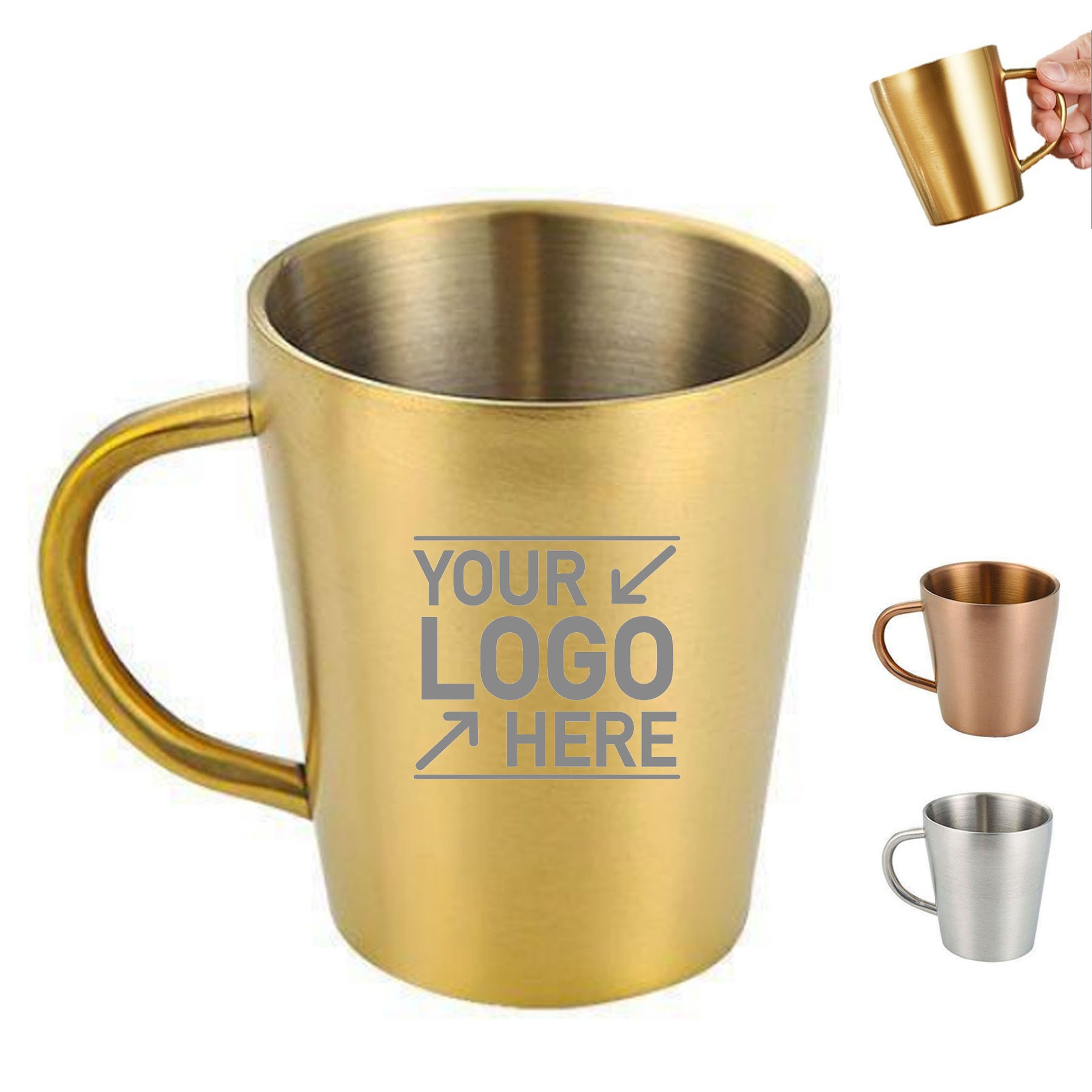 10 Oz Stainless Steel Beer Mug With Handle