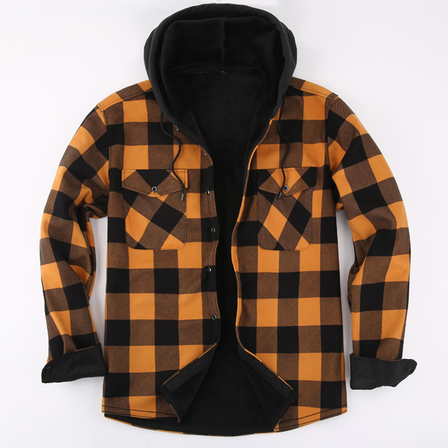Casual Padded Warm Plaid Jacket 4