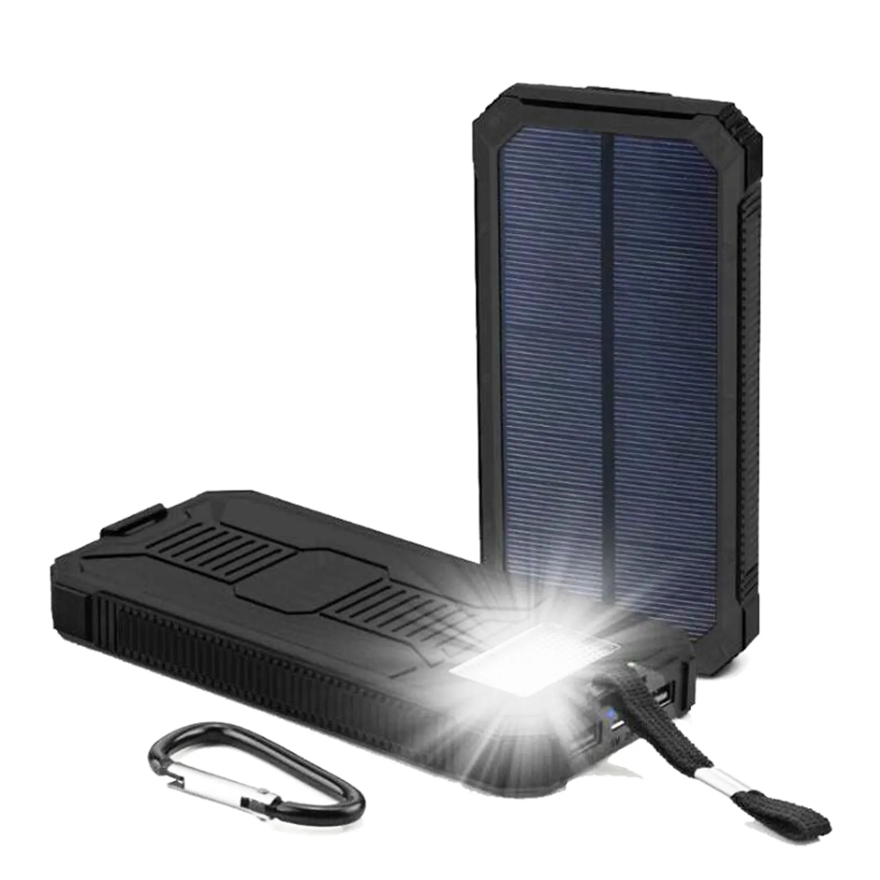 Outdoor Waterproof Charger w/ Dual USB Outputs & Flashlight 5
