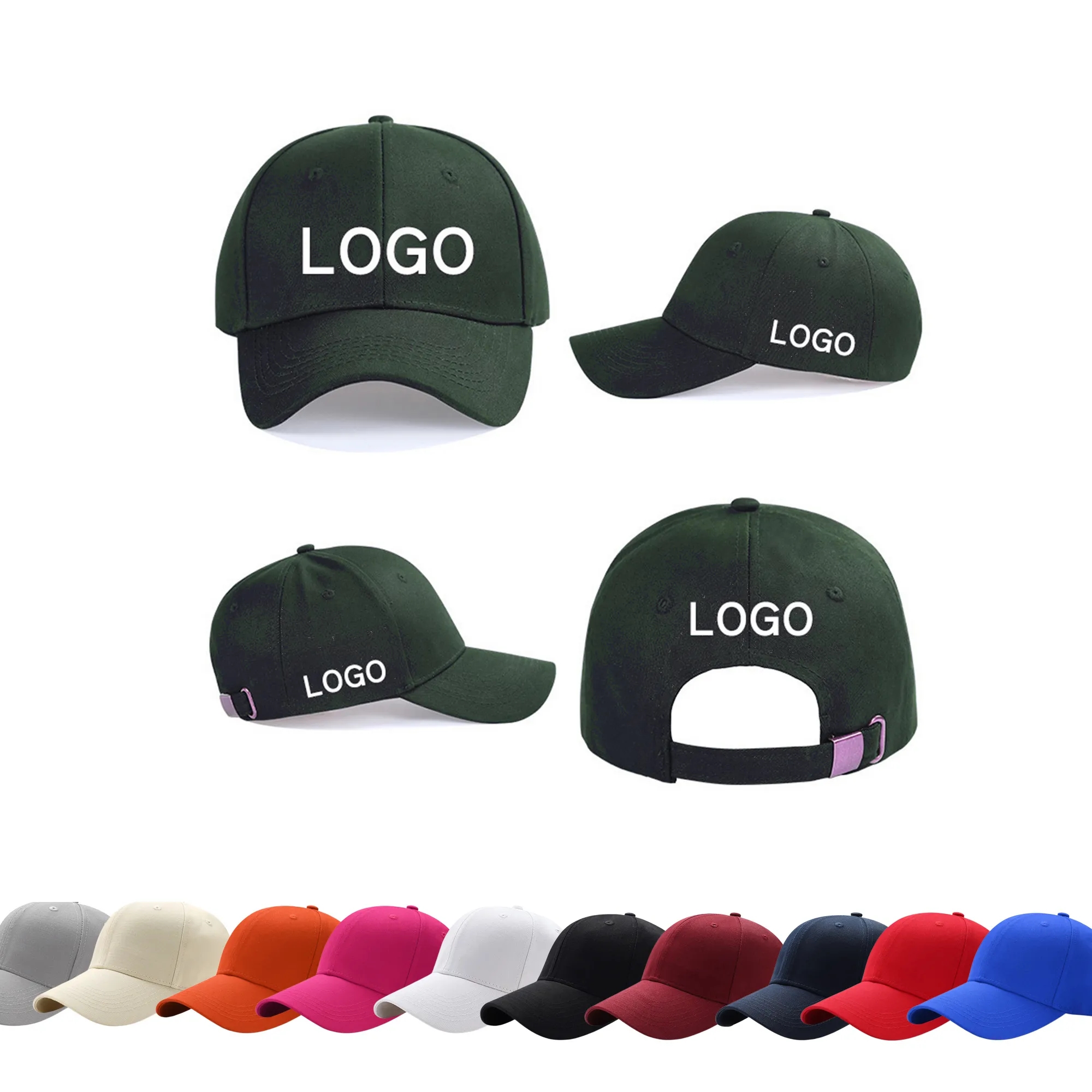 Embroidery LOGO Adjustable Size Sports Fan Baseball Caps 5