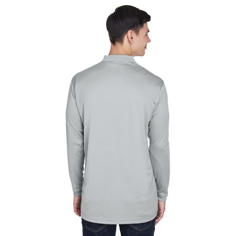 UltraClub Adult Cool & Dry Sport Long-Sleeve Polo 12