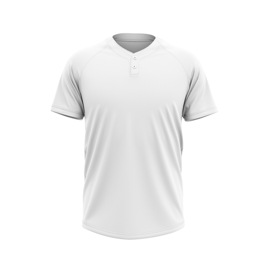 Sublimation UPF DriFit 2-Button Baseball Henley - Men Women