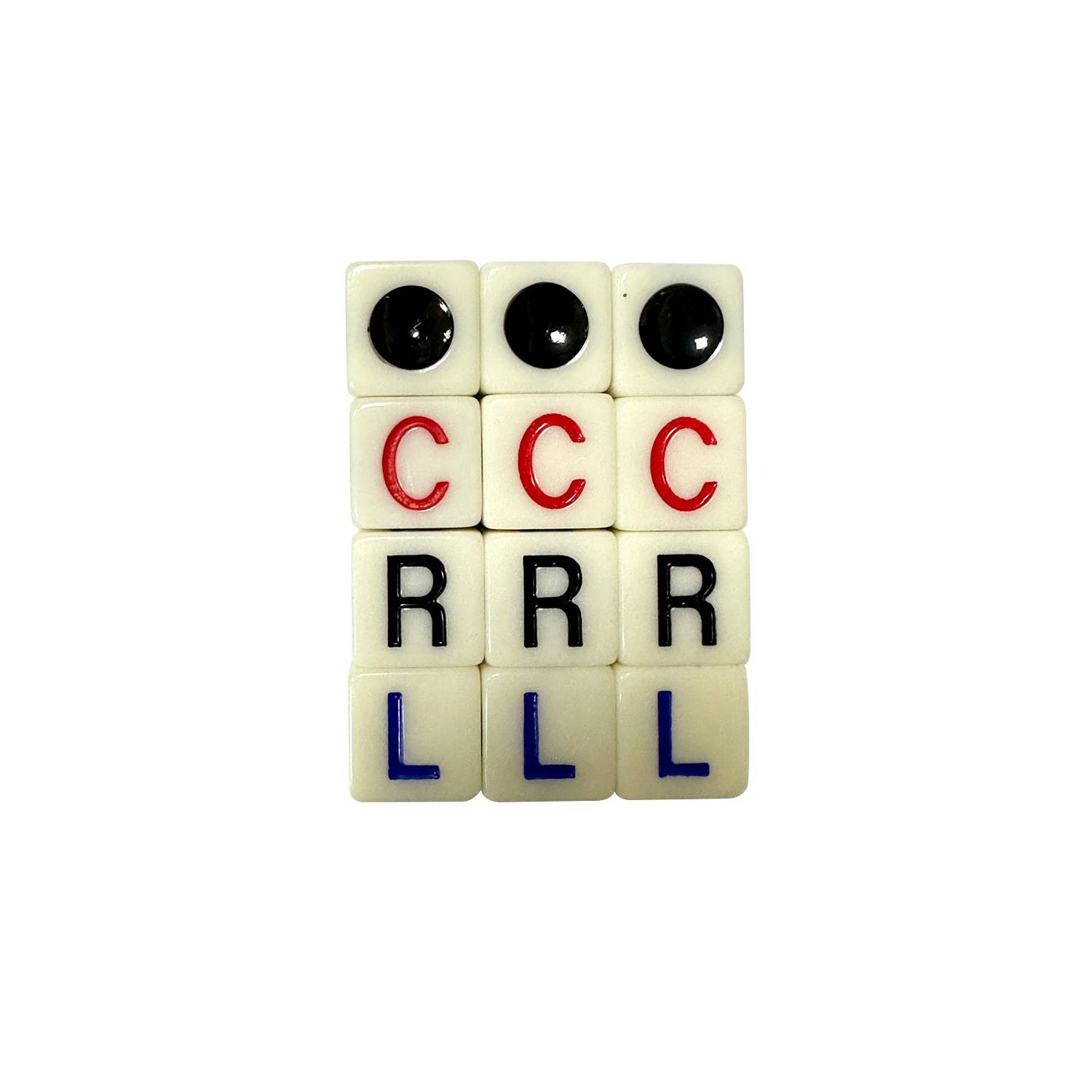 LCR with Chips Left Middle Right Fun Four-Color Game Dic 5