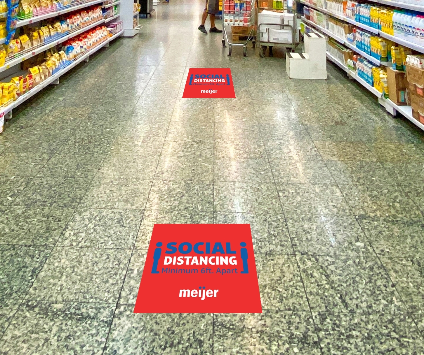 Social Distancing Floor Graphics  Decal 18" round 5